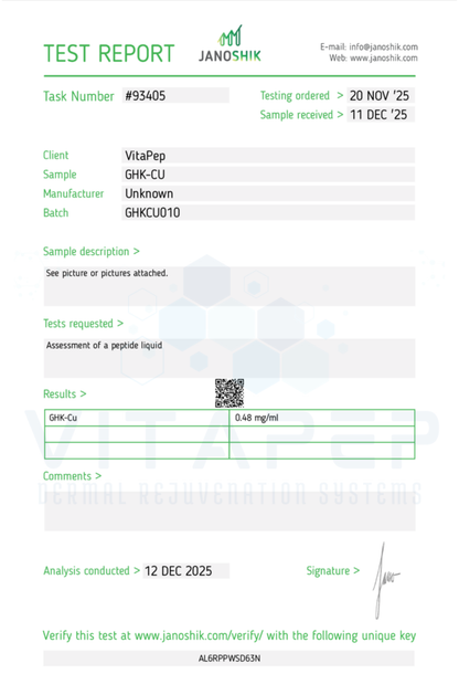 Topical GHK Serum (14mg) 30ml Bottle supporting product image by VitaPep
