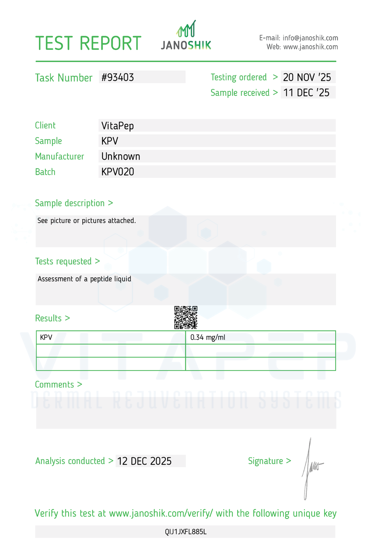 Topical KPV Serum (10mg) 30ml Bottle supporting product image by VitaPep