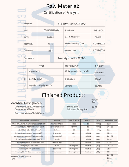 TB Serum+ | Targeted Support Formula – 10mg / 30ml supporting product image by VitaPep